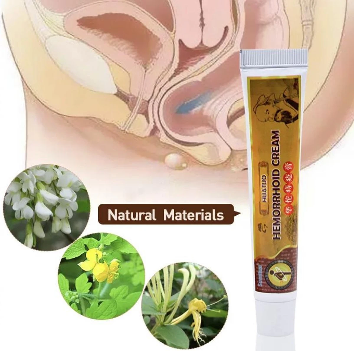 Aambeienzalf Met Natuurlijke Ingrediënten / Pijn & Zwelling Verminderend + Verkoelend Effect / Aambeien Creme 4 Aambeienzalf Met Natuurlijke Ingrediënten / Pijn & Zwelling Verminderend + Verkoelend Effect / Aambeien Creme - Afbeelding 2