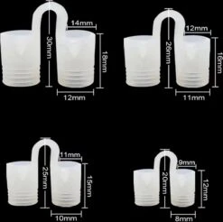 Anti-Snurkclips - 8 Stuks - 2 Types - 4 Verschillende Maten - Transparant - Neusspreiders -Zelfzorg Winkel 1200x1193 6
