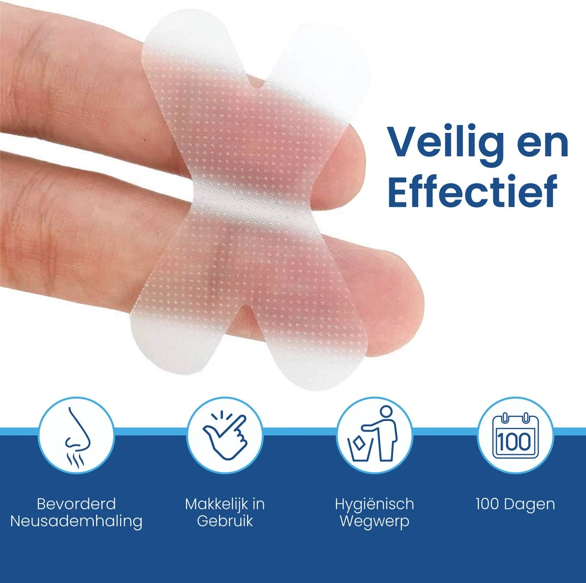 Qoala Mondtape - Anti Snurk - Mond Tape - Mondtape - Antisnurkstrips - 60 Stuks - Mouth Tape 4 Qoala Mondtape - Anti Snurk - Mond Tape - Mondtape - Antisnurkstrips - 60 Stuks - Mouth Tape - Afbeelding 2