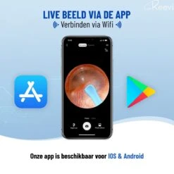 Reevi EarCleaner – 1 Jaar Garantie - Oorreiniger – Oorsmeer Verwijderaar – Mee Eters Verwijderen - Met Camera, Lamp En App Op Smartphone -Zelfzorg Winkel 1200x1198 27