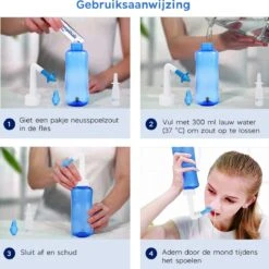 Novabeau Neusdouche Met 15 Extra Zoutzakjes En Neusspray - Neusspoeler Van 300 Ml Voor Hooikoorts En Verstopte Neus – Neusreiniger Voor Volwassenen En Kinderen – Neuspomp – Neti Pot 12 Novabeau Neusdouche Met 15 Extra Zoutzakjes En Neusspray - Neusspoeler Van 300 Ml Voor Hooikoorts En Verstopte Neus – Neusreiniger Voor Volwassenen En Kinderen – Neuspomp – Neti Pot -Zelfzorg Winkel 1200x1198 30