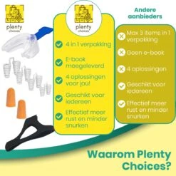 Merkloos Plenty Choices Anti Snurk Neusspreider, Bitje & Kinband – Oordoopjes Slapen - Beugel – Anti Snurk Producten – Snurkbeugel – Tegen Snurken – Slaapordoppen - Inclusief E-book -Zelfzorg Winkel 1200x1198 41