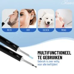 Reevi EarCleaner – 1 Jaar Garantie - Oorreiniger – Oorsmeer Verwijderaar – Mee Eters Verwijderen - Met Camera, Lamp En App Op Smartphone -Zelfzorg Winkel 1200x1199 5