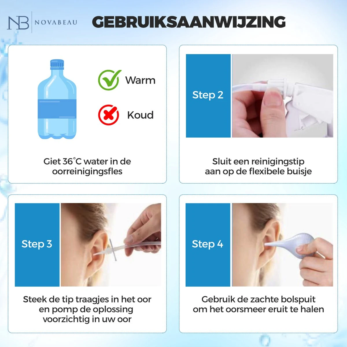 NovaBeau® Professionele Oorsmeer Verwijderaar – Oorreiniger Set – Oorsmeer – Inclusief 6-delig Reiniging Set 6 NovaBeau® Professionele Oorsmeer Verwijderaar – Oorreiniger Set – Oorsmeer – Inclusief 6-delig Reiniging Set - Afbeelding 4