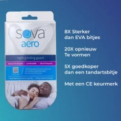 SOVA Nightguard - Bitje Tegen Knarsen (1.6mm) - Knarsbitje - Gebitsbeschermer - Anti Tandenknars Bitje - Knarsetanden In Slaap - Kaakklemmen - Bruxisme -Zelfzorg Winkel 1200x1200 143