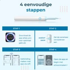 Westhome Oorsmeer Verwijderaar Met Camera- Oorreiniger - Met 6 Delige Set - Wifi - Wit 23 Westhome Oorsmeer Verwijderaar Met Camera- Oorreiniger - Met 6 Delige Set - Wifi - Wit -Zelfzorg Winkel 1200x1200 159