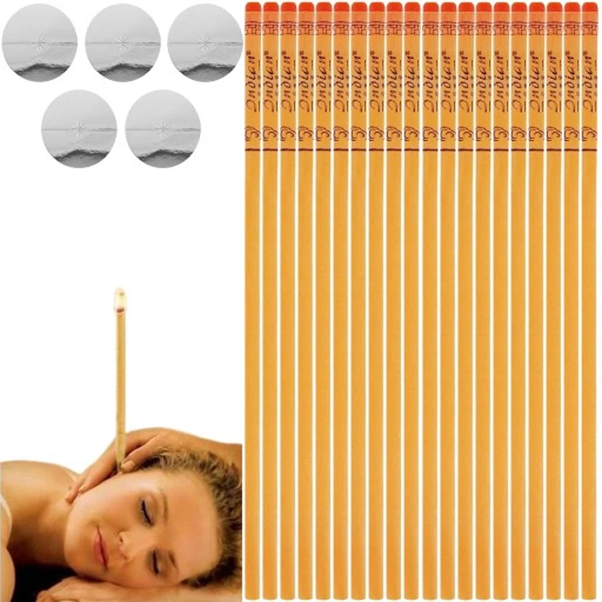 Oorkaarsen - 20 Stuks - Natuurlijke Oorkaars - Oor Reiniger - Oorsmeer Verwijderaar - Pijnloos Behandeling - Rheme 3 Oorkaarsen - 20 Stuks - Natuurlijke Oorkaars - Oor Reiniger - Oorsmeer Verwijderaar - Pijnloos Behandeling - Rheme