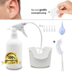 Oorsmeer Verwijderaar - Oorreiniger - Oorsmeer - Oorspuit - Inclusief Zoutoplossing