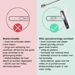 RVS Oorsmeer Verwijderaar Set - Oorreiniger - 6 Stuks - Ear Cleaner - Spiraalvormig - Oorlepel - Oorstokjes - Oorsmeer Verwijderen -Zelfzorg Winkel 1200x1200 181