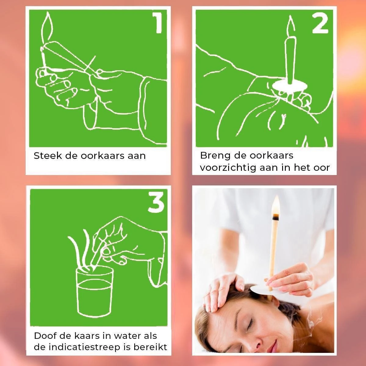 Merkloos Natuurlijke Oorkaarsen Voordeelpakket - 10 Paar - 20 Stuks - Oor Reiniger - Oorsmeer Verwijderaar - 100% Natuurlijke Bijenwas - Earwax Remover - Oorkaars - Multicolored Oorkaars - Scented Beeswax Oorkaars 5 Merkloos Natuurlijke Oorkaarsen Voordeelpakket - 10 Paar - 20 Stuks - Oor Reiniger - Oorsmeer Verwijderaar - 100% Natuurlijke Bijenwas - Earwax Remover - Oorkaars - Multicolored Oorkaars - Scented Beeswax Oorkaars - Afbeelding 3