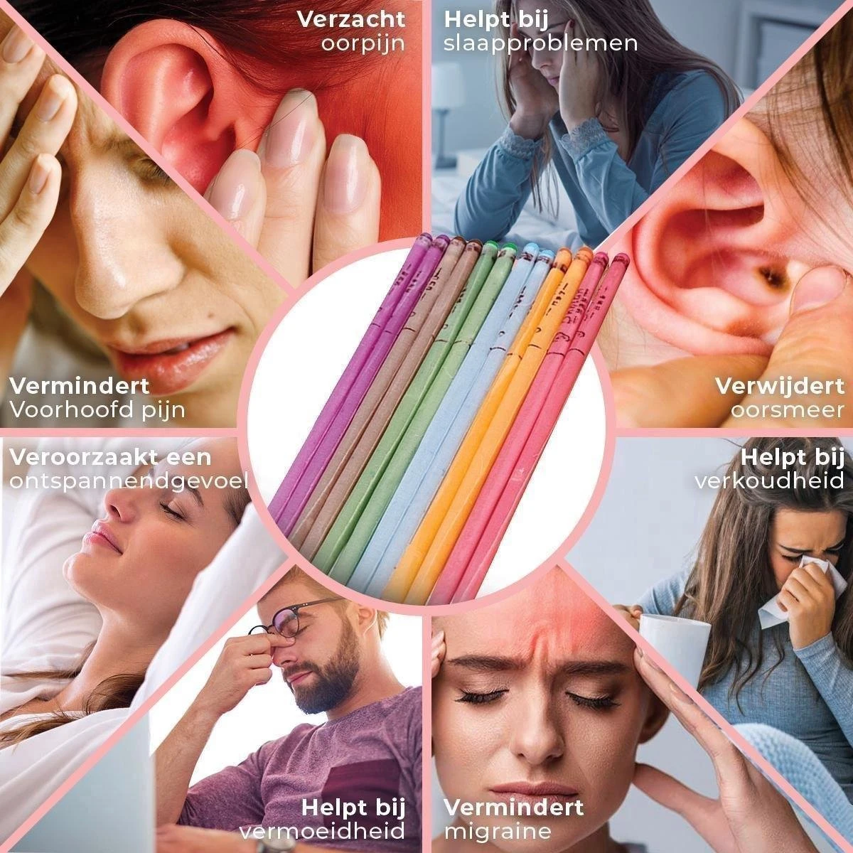 Merkloos Natuurlijke Oorkaarsen Voordeelpakket - 10 Paar - 20 Stuks - Oor Reiniger - Oorsmeer Verwijderaar - 100% Natuurlijke Bijenwas - Earwax Remover - Oorkaars - Multicolored Oorkaars - Scented Beeswax Oorkaars 7 Merkloos Natuurlijke Oorkaarsen Voordeelpakket - 10 Paar - 20 Stuks - Oor Reiniger - Oorsmeer Verwijderaar - 100% Natuurlijke Bijenwas - Earwax Remover - Oorkaars - Multicolored Oorkaars - Scented Beeswax Oorkaars - Afbeelding 5