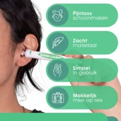 Good Living® - Oorsmeer Verwijderaar - Incl. Opbergdoosje - Spiraalvormig (40x) - Oorreiniger - Oorsmeerverwijderaar - - Ear Cleaner - Groen -Zelfzorg Winkel 1200x1200 186