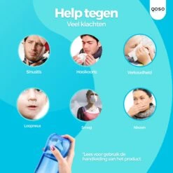 QOSO Neusdouche Met 2X Neusspray | 80 Zakjes Nasaal Spoelzout | 4 Opzetstukken | 300 ML Neusdouche Volwassenen | Neusspoeler | Neusreiniger Met Reistasje| Neusspray 21 QOSO Neusdouche Met 2X Neusspray | 80 Zakjes Nasaal Spoelzout | 4 Opzetstukken | 300 ML Neusdouche Volwassenen | Neusspoeler | Neusreiniger Met Reistasje| Neusspray -Zelfzorg Winkel 1200x1200 221