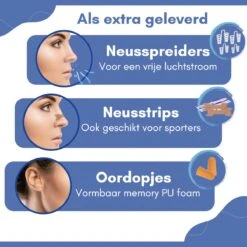 HappyD COMPLEET Anti Snurk Pakket Met Snurkbeugel – Anti Snurk Beugel – Neusstrips – Neusspreiders – Snurken Stoppen Producten -Zelfzorg Winkel 1200x1200 259