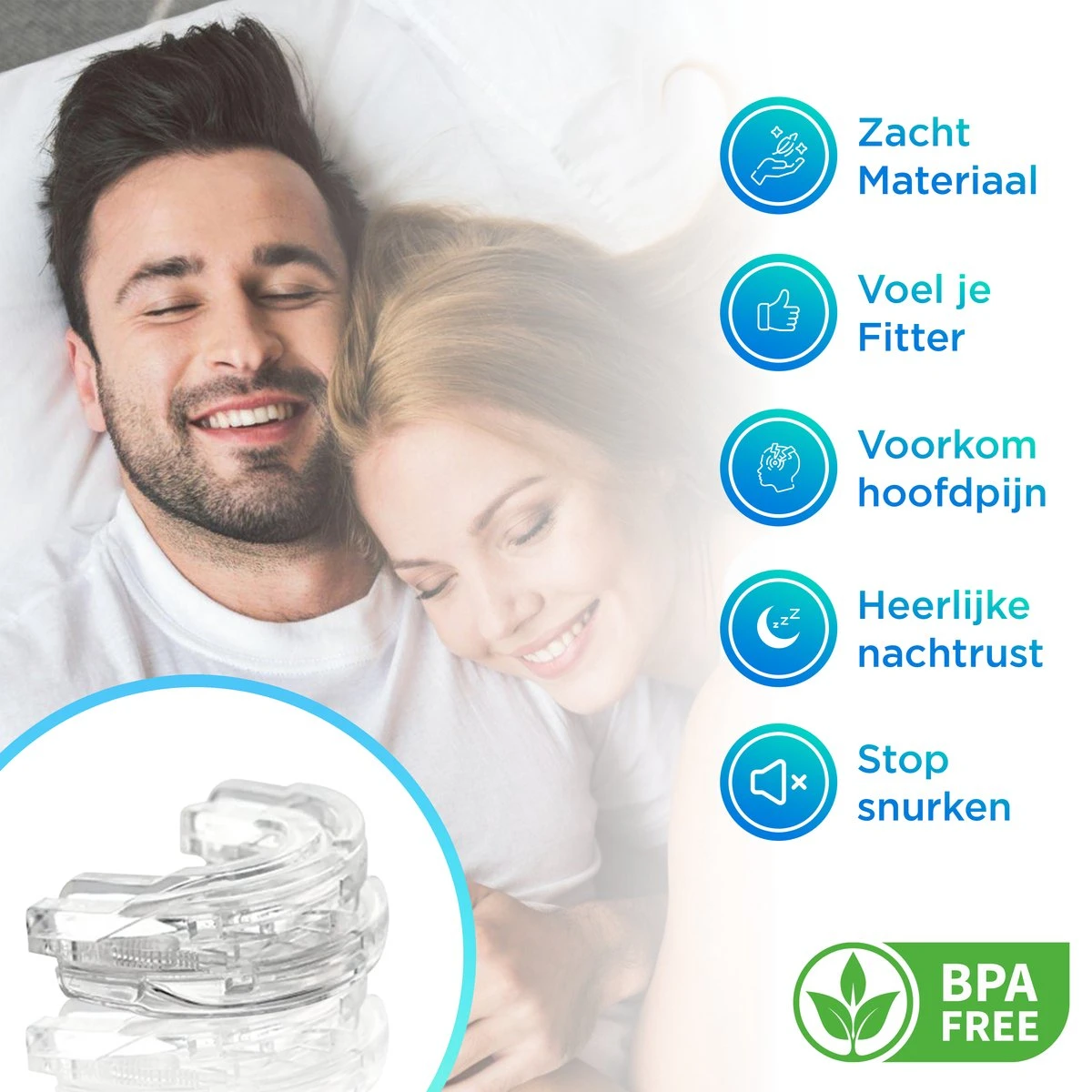 LOOXS Anti Snurk Oplossing - PREMIUM - Anti Snurk Beugel - Neusspreider - Anti Snurk - Snurkbeugels - Antisnurkmiddelen - Beugel - Zelfzorg - Anti Snurken 4 LOOXS Anti Snurk Oplossing - PREMIUM - Anti Snurk Beugel - Neusspreider - Anti Snurk - Snurkbeugels - Antisnurkmiddelen - Beugel - Zelfzorg - Anti Snurken - Afbeelding 2