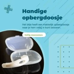 Extra Compact Anti Snurk Bitje Wit Incl. Reinigingstabletten - Bitje Antisnurk Snurken - Snurk Producten - Strips - Neusspreider - AntiSnurkDr -Zelfzorg Winkel 1200x1200 285