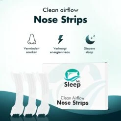 Mr Sleep® Anti Snurk Neusstrips+ – 30 Stuks - Transparant - 60x21.5 - Extra Lucht - Neuspleisters & Snurk Pleisters – Anti Snurk Neusspreider - Breathe Anti Snurk Strips - Snurken - Sleep Aid - Right Breathing - Beter Slapen -Zelfzorg Winkel 1200x1200 297