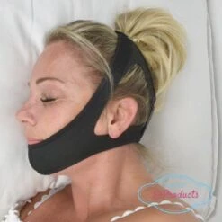 Zeer Comfortabele Anti-Snurk Kinband, Snurkband, Hoofdband Die Goed Blijft Zitten, Geeft Nachtrust, Uniseks, Stopt Snurken Snurk Band