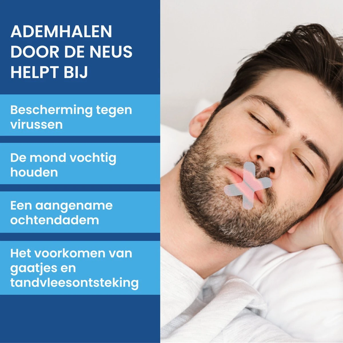 Qoala Mondtape - Anti Snurk - Mond Tape - Mondtape - Antisnurkstrips - 60 Stuks - Mouth Tape 9 Qoala Mondtape - Anti Snurk - Mond Tape - Mondtape - Antisnurkstrips - 60 Stuks - Mouth Tape - Afbeelding 7