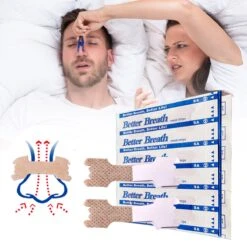 Neusstrips - Neuspleisters - Neusspreider - Neusstrips Snurken - Neuspleisters Snurken - Anti Snurk - Anti Snurk Producten - Anti Snurk Pleisters - Maat S/M - 30 Stuks - Zorg Voor Een Betere Nachtrust!