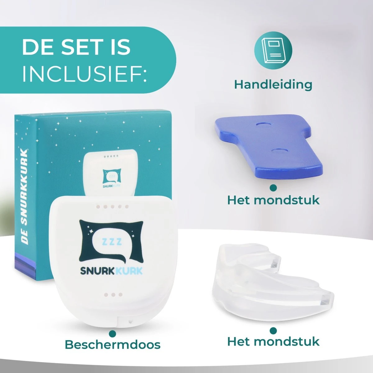 Snurkkurk® Anti Snurkbeugel - Anti Snurk Beugel & Anti Knarsbitje Tegen Snurken – Anti Snurk Bitje – Anti Snurkbeugel & Gebitsbeschermer 4 Snurkkurk® Anti Snurkbeugel - Anti Snurk Beugel & Anti Knarsbitje Tegen Snurken – Anti Snurk Bitje – Anti Snurkbeugel & Gebitsbeschermer - Afbeelding 2