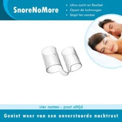 SnoreNoMore Flexibele Anti Snurk Neusbuisjes - Helpt Direct Tegen Snurken -Zelfzorg Winkel 1200x1200 434