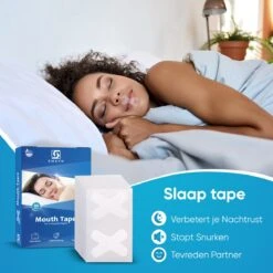 Smath Anti Snurk Slaaptape – 90 Stuks – Mouth Sleep Tape – Mond Pleister – Beter Slapen – Myotape Anti Snurkstrips Volwassenen – Snurken -Zelfzorg Winkel 1200x1200 456