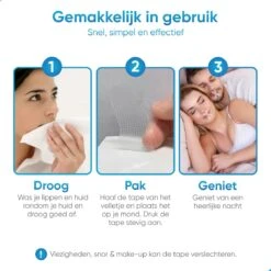 Smath Anti Snurk Slaaptape – 90 Stuks – Mouth Sleep Tape – Mond Pleister – Beter Slapen – Myotape Anti Snurkstrips Volwassenen – Snurken -Zelfzorg Winkel 1200x1200 461