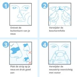 BLAUW® Neusstrips - Neuspleisters - Anti Snurk + E-book - Strips Met Hypoallergene Lijm - 30 Strips- Snurken - Neusstrips Snurken - Breathe Right -Zelfzorg Winkel 1200x1200 481