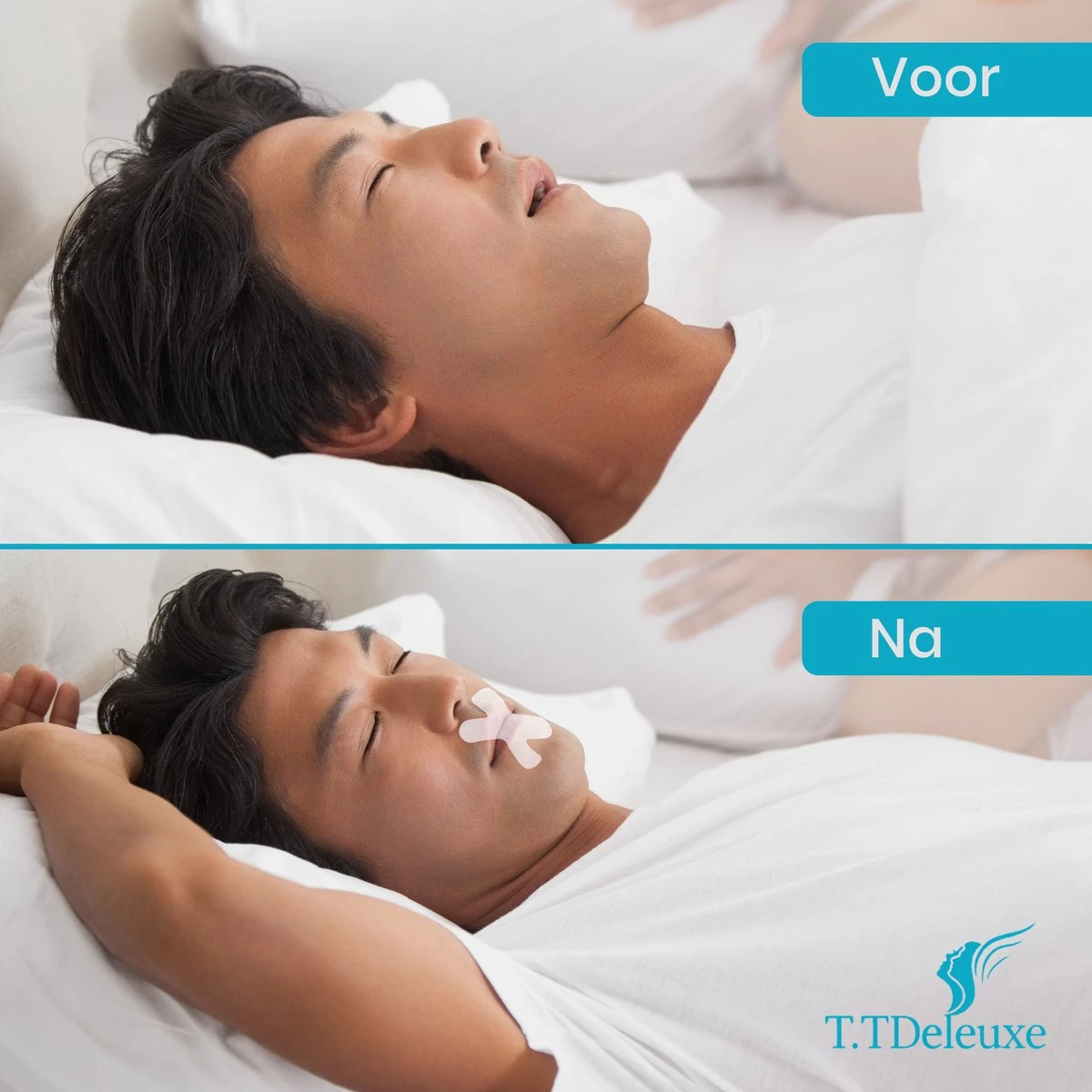 T.TDeluxe® Anti Snurk Pleisters – Mouthtape – Anti Snurk Producten – Mondpleister Tegen Snurken – Anti Snurk Strips, Mondtape, Slaaptape 5 T.TDeluxe® Anti Snurk Pleisters – Mouthtape – Anti Snurk Producten – Mondpleister Tegen Snurken – Anti Snurk Strips, Mondtape, Slaaptape - Afbeelding 3