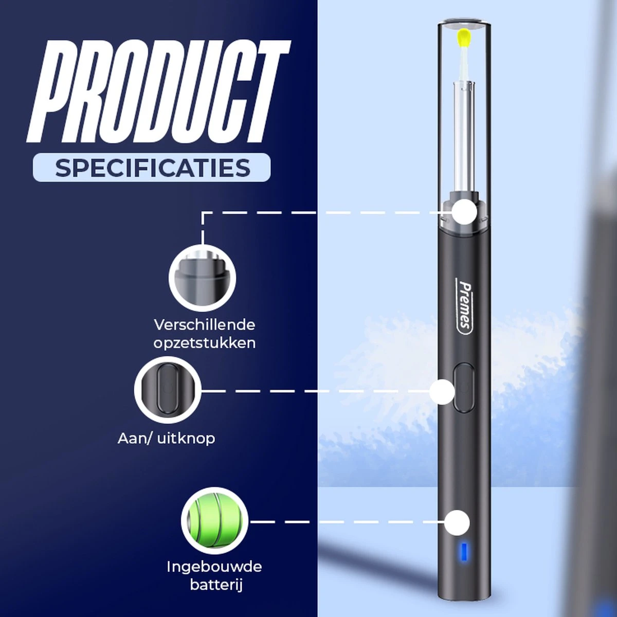 Professionele Oorsmeer Verwijderaar - Uitgebreide Set - Met Camera - En App - Oor Reiniger - Oorreiniger - Otoscoop - Ear Wax Cleaner - Oren Schoonmaken - Oorreiniger - Oorreiniger Oorsmeer Verwijderaar - Cadeau Voor Man - Sinterklaas Cadeautjes 9 Professionele Oorsmeer Verwijderaar - Uitgebreide Set - Met Camera - En App - Oor Reiniger - Oorreiniger - Otoscoop - Ear Wax Cleaner - Oren Schoonmaken - Oorreiniger - Oorreiniger Oorsmeer Verwijderaar - Cadeau Voor Man - Sinterklaas Cadeautjes - Afbeelding 7