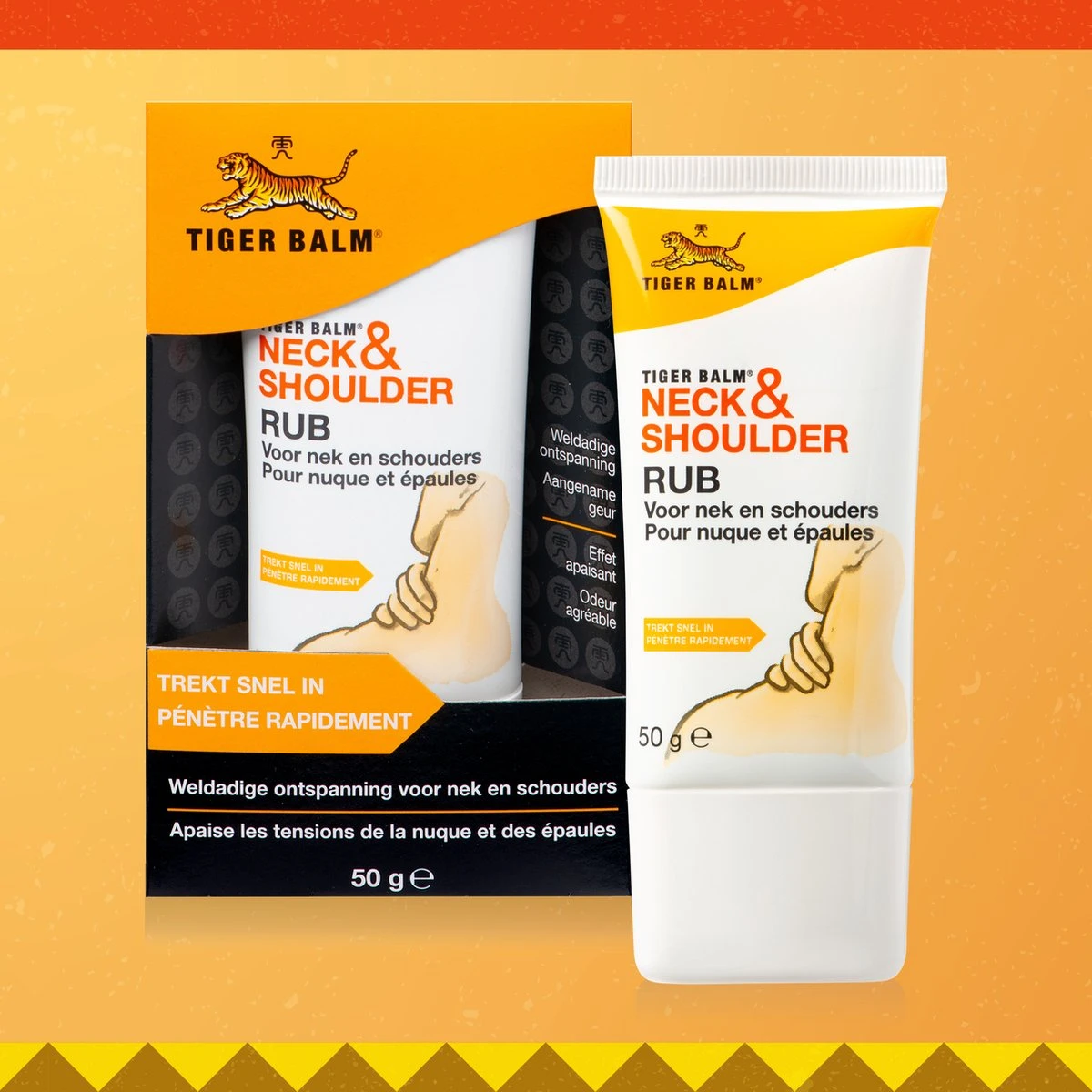 Tiger Balm Neck&Shoulder Rub - Spierbalsem Nek En Schouders - 50 Gram 5 Tiger Balm Neck&Shoulder Rub - Spierbalsem Nek En Schouders - 50 Gram - Afbeelding 3