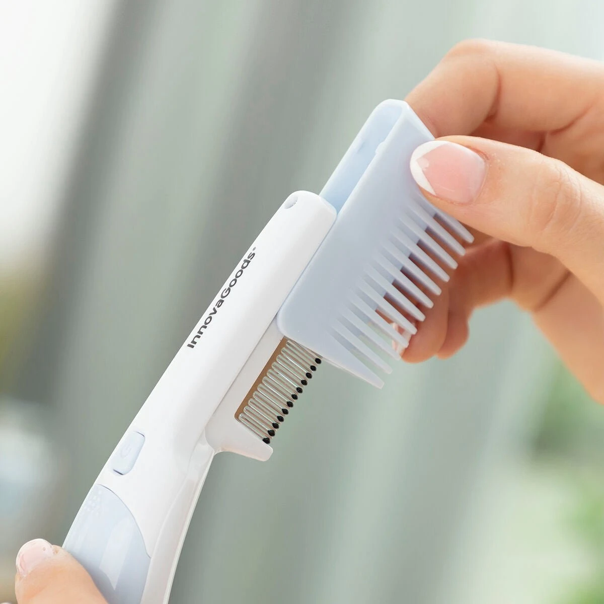 Innovagoods - Elektrische Luizenkam - Luizenbestrijding - Netenkam - Met Accessoires - Geen Geurtjes Of Chemicaliën 20 Innovagoods - Elektrische Luizenkam - Luizenbestrijding - Netenkam - Met Accessoires - Geen Geurtjes Of Chemicaliën - Afbeelding 18