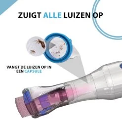 Lenx Elektrische Luizenkam - Luizenkammen - Vlooienkam - Luizenkam Elektrisch - Netenkam - Gratis Vergrootglas -Zelfzorg Winkel 1200x1200 698