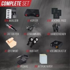 PRO INK® Professionele Tattoo Machine Met 20 Naalden – Compleet Tatoeage Starters Set - Tattoo Pen - Rotary Tattoo Machine - Zwart/Rood 16 PRO INK® Professionele Tattoo Machine Met 20 Naalden – Compleet Tatoeage Starters Set - Tattoo Pen - Rotary Tattoo Machine - Zwart/Rood -Zelfzorg Winkel 1200x1200 752