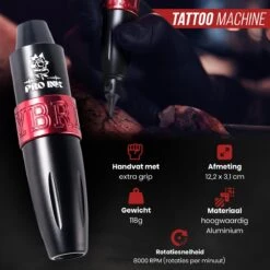 PRO INK® Professionele Tattoo Machine Met 20 Naalden – Compleet Tatoeage Starters Set - Tattoo Pen - Rotary Tattoo Machine - Zwart/Rood 17 PRO INK® Professionele Tattoo Machine Met 20 Naalden – Compleet Tatoeage Starters Set - Tattoo Pen - Rotary Tattoo Machine - Zwart/Rood -Zelfzorg Winkel 1200x1200 753