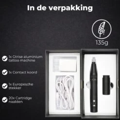 Gtrise Tattoo Machine - Compleet Draadloos Incl. 20 Naalden - Zelf Tatoeëren Kit -Zelfzorg Winkel 1200x1200 766