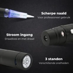 Gtrise Tattoo Machine - Compleet Draadloos Incl. 20 Naalden - Zelf Tatoeëren Kit -Zelfzorg Winkel 1200x1200 767