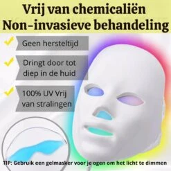 Lichttherapie LED Gezichtsmasker Werkt O.a. Tegen Acne, Vette Huid, Rimpels, Sproeten - Huidverzorging - Huidverjongingsapparaat - Gezichtsreiniger - Skincare -Zelfzorg Winkel 1200x1200 791