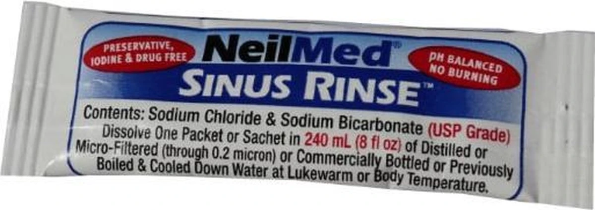 NeilMed - Neusdouche - Sinus Rinse - Verkouden Verstopte Neus Hooikoorts 5 NeilMed - Neusdouche - Sinus Rinse - Verkouden Verstopte Neus Hooikoorts - Afbeelding 3