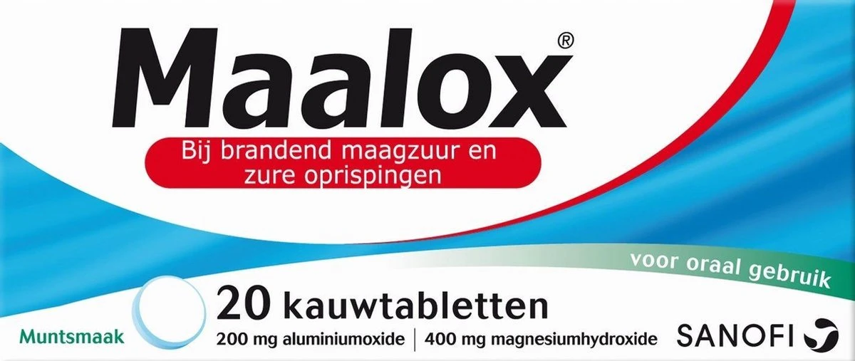 Maalox Kauwtabletten - 20 Tabletten 3 Maalox Kauwtabletten - 20 Tabletten