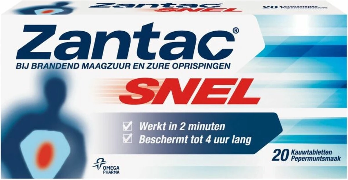 Zantac Snel Tabletten - Snel Effectief Bij Maagzuur En Oprispingen - 20 Stuks 3 Zantac Snel Tabletten - Snel Effectief Bij Maagzuur En Oprispingen - 20 Stuks