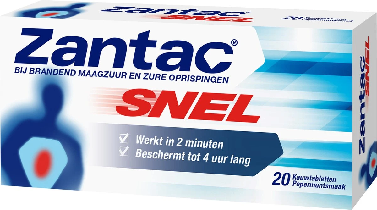 Zantac Snel Tabletten - Snel Effectief Bij Maagzuur En Oprispingen - 20 Stuks 13 Zantac Snel Tabletten - Snel Effectief Bij Maagzuur En Oprispingen - 20 Stuks - Afbeelding 11