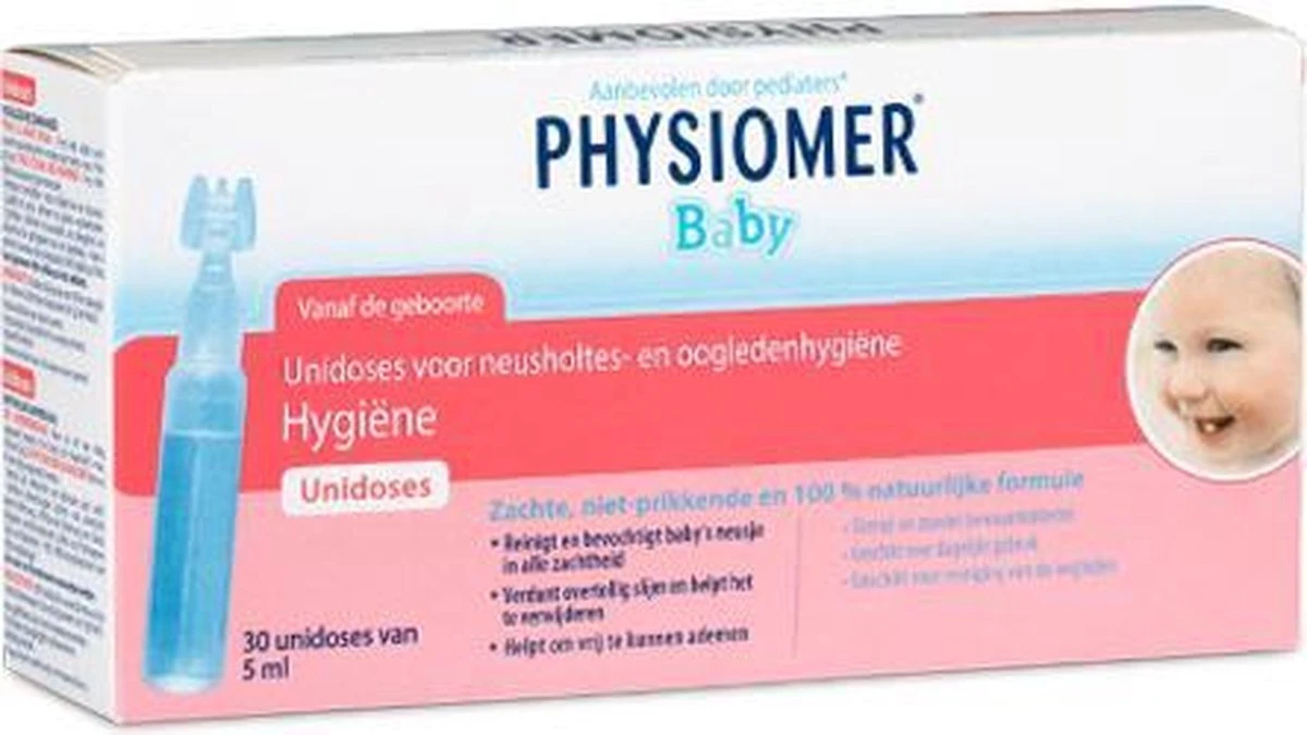 Physiomer Baby Unidosis - Neusdouche - 60 Stuks 3 Physiomer Baby Unidosis - Neusdouche - 60 Stuks