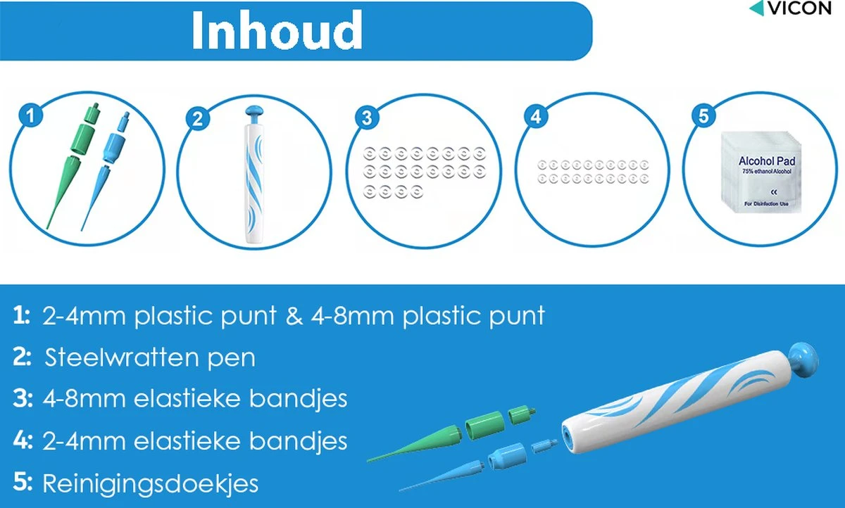 Vicon Steelwratjes Verwijderen Pro - 2-8MM - Pijnloos En Snel - Incl. Huidpleisters - Skin Tags Verwijderen - Wrattenverwijderaar - Steelwratten Pen 4 Vicon Steelwratjes Verwijderen Pro - 2-8MM - Pijnloos En Snel - Incl. Huidpleisters - Skin Tags Verwijderen - Wrattenverwijderaar - Steelwratten Pen - Afbeelding 2