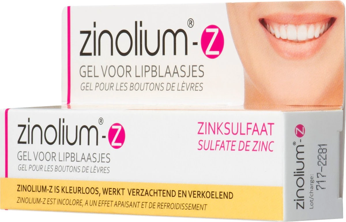 Zinolium-Z Gel - Koortslipbehandeling Lipblaasjes - 5 Gram 4 Zinolium-Z Gel - Koortslipbehandeling Lipblaasjes - 5 Gram - Afbeelding 2