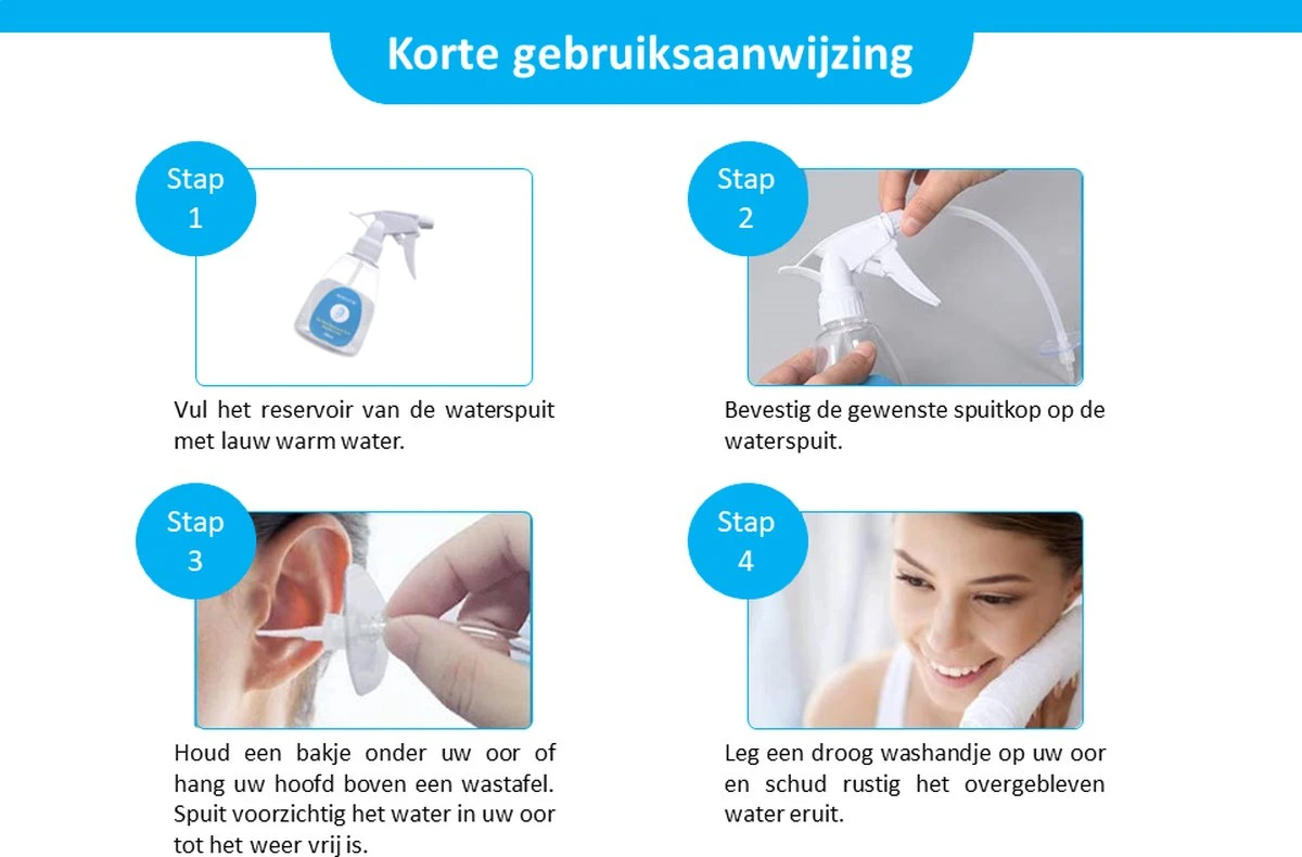 OOCOME Oorreiniger - Oren Uitspuiten - Oorsmeer Verwijderaar - Oren Reinigen - Oorspuit - Ear Cleaner 7 OOCOME Oorreiniger - Oren Uitspuiten - Oorsmeer Verwijderaar - Oren Reinigen - Oorspuit - Ear Cleaner - Afbeelding 5