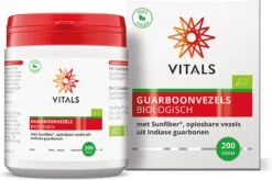 Vitals - Guarboonvezels - Biologisch - 200 Gram - Prebioticum - Met Sunfiber®, Oplosbare Vezels Uit Indiase Guarbonen