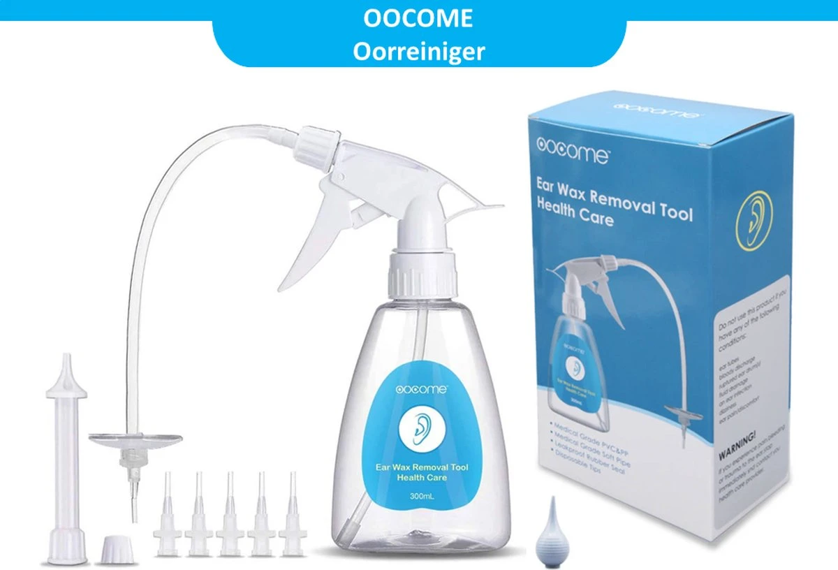 OOCOME Oorreiniger - Oren Uitspuiten - Oorsmeer Verwijderaar - Oren Reinigen - Oorspuit - Ear Cleaner 3 OOCOME Oorreiniger - Oren Uitspuiten - Oorsmeer Verwijderaar - Oren Reinigen - Oorspuit - Ear Cleaner