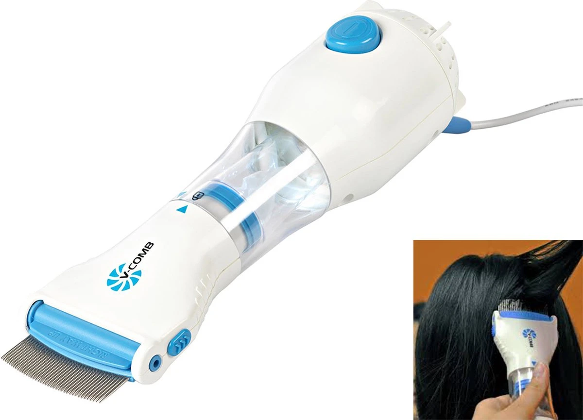 Electrische Luizenkam Met 2x Filter & Zuigreiniger - Voor Mens & Dier 9 Electrische Luizenkam Met 2x Filter & Zuigreiniger - Voor Mens & Dier - Afbeelding 7